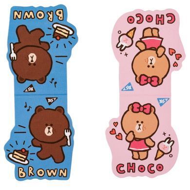 Закладки магнітні Yes Line Friends Brown and Choco, 2шт
