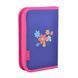 Пенал твердый одинарный Flowers blue, 20.5*13*3.2 2 из 3