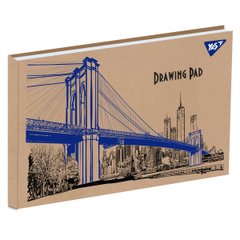 Альбом для рисования YES А4 20л/100 склейка белила "Bridge" крафт
