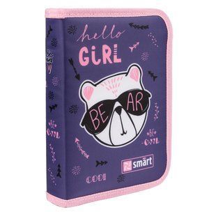 Пенал твердий SMART одинарний з двома клапанами HP-04 Hello, Girl!