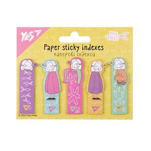 Индексы бумажные YES Неy Helly!, 56*20мм, 100 шт (5x20)