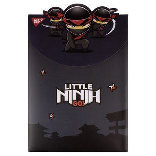 Папка конверт YES А4 на липучке Ninja вертикальная