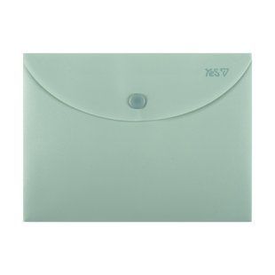 Папка-конверт Yes Fusion Turquoise В6 на кнопці