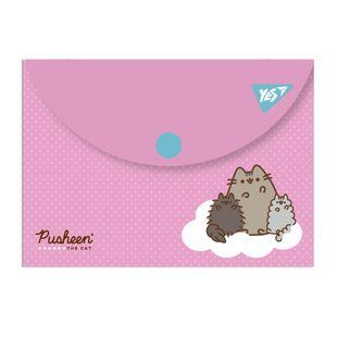 Папка конверт на кнопке Yes Pusheen B7