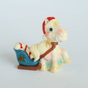 Сувенір "HORSE" 5см, білий, в ящ. міх: 2 види
