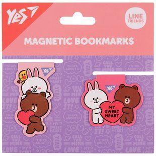 Закладки магнітні Yes Line Friends Sweet heart, 2шт