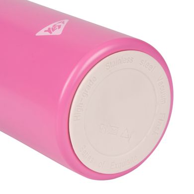 Термос Yes з чашкою, 420 мл, рожевий