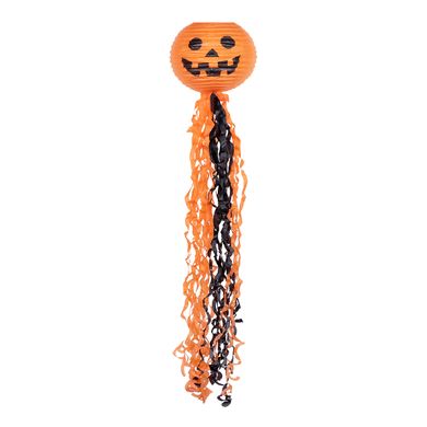 Фонарь бум.Yes! Fun Хэллоуин "Тыква", 25 см, с подвеской-серпантин