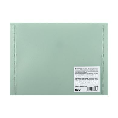 Папка-конверт Yes Fusion Turquoise В6 на кнопке