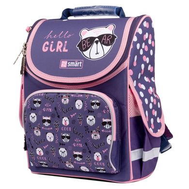 Рюкзак шкільний каркасний Smart PG-11 Hello, Girl!