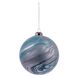Новогодний шар Novogod'ko, стекло, 12 см, голубой, матовый, мрамор 1 из 3