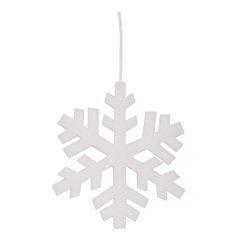 Снежинка декоративная Novogod'ko, 30 cм, белая, полиэстер