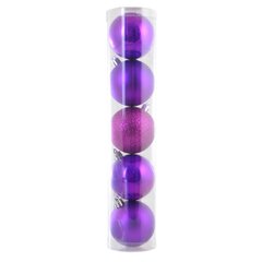 Куля Yes! Fun d - 6 см, 5 шт./уп., фіолетовий світлий: перламутровий - 2, матовий - 2, глі