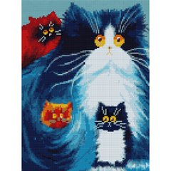 Алмазная мозаика SANTI Пушистые котята 30*40см на подрамнике