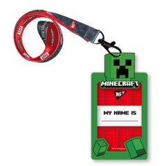 Бейдж силиконовый на ленте YES Minecraft