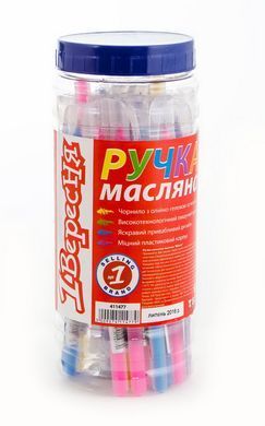 Ручка 1Вересня шар/масл "Natural" синяя