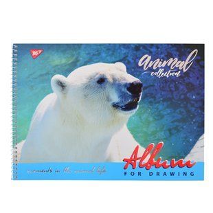 Альбом для рисования А4 30л/100 "Wild force" на спирали мат.лам+УФ-выб+фол сер YES