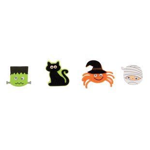 Набор наклеек Yes! Fun Хэллоуин "Герои дня", 12 шт, фетр, ЭВА