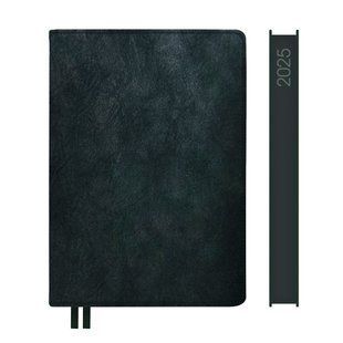 Щоденник А5 Leo Planner датований 2025 Case темно зелений 368 стор