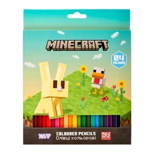 Карандаши цветные Yes 24 цвета Minecraft