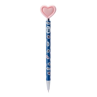 Ручка YES кульково-масляна «Big Heart», автоматична 0,7мм, синя, 2 диз