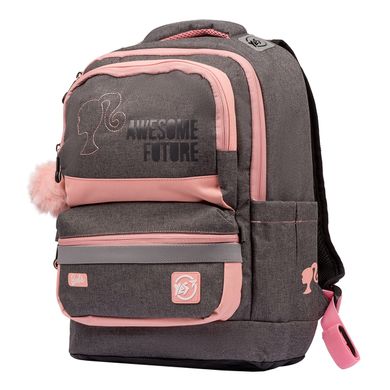 Рюкзак YES S-30 Juno XS "Barbie", серый/розовый