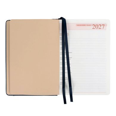 Щоденник діловий Leo Planner Legacy A5 датований 2027 твердий синій 368 сторінок