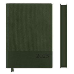 Ежедневник А5 Leo Planner датированный 2025 Velvet темно зеленый 368 стр
