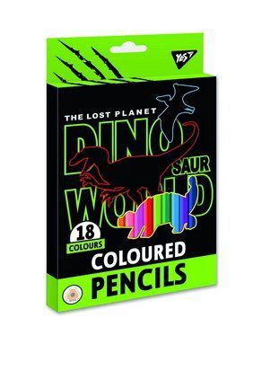 Карандаши цветные YES 18 цв. "Dino"