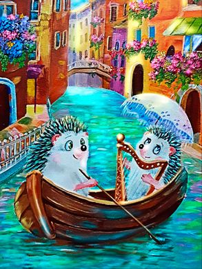 Алмазная мозаика SANTI Вместе в Венеции, 30*40см на подрамнике ©irinika_art