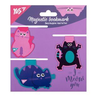 Закладки магнитные YES Kittycon, 3шт.