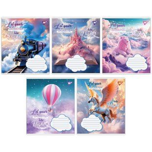 Зошит шкільний Yes Let your dreams 12 аркушів лінія