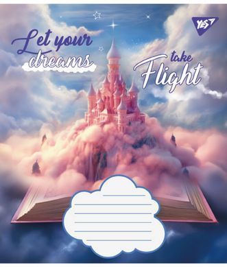 Зошит шкільний Yes Let your dreams 12 аркушів лінія