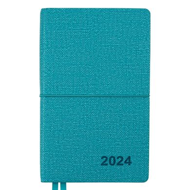 Щоденник 12x20см Leo Planner датований 2024 Glory бірюзовий