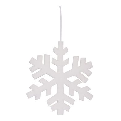 Снежинка декоративная Novogod'ko, 40 cм, белая, полиэстер