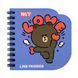 Блокнот фігурний Yes Line Friends Love 100x100 30 аркушів клітинка 1 з 3