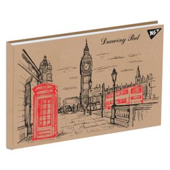 Альбом для рисования YES А4 30л/100 склейка белила "London" крафт