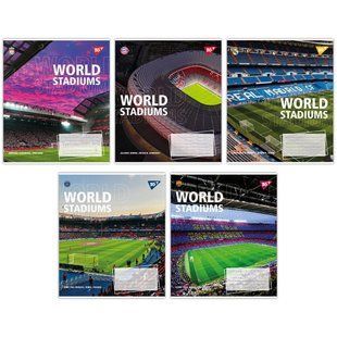 Тетрадь школьная Yes World stadium 24 листов клетка