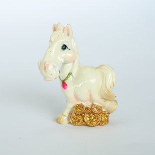 Сувенір "HORSE" 7см, білий, в ящ. міх: 2 види