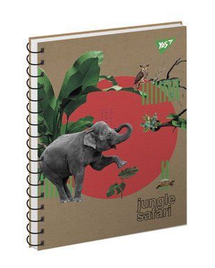 Тетрадь YES Jungle safari 120 листов клетка
