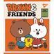 Зошит А5 12 Кл. YES Line Friends 3 з 5