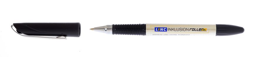 Ручка гелева "Inklusion Roller" чорна 0,7 мм "LINC"