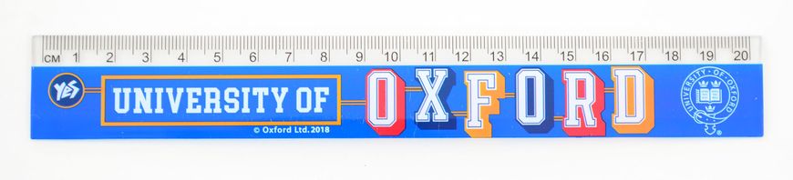 Лінійка 20 см "Oxford"(blue)