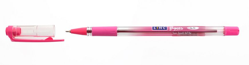 Ручка кульк. / масл "Glyser" рожевий 0,7 мм "LINC"