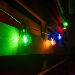 Электрогирлянда-ретро LED уличная Yes! Fun, 10 ламп, d-60 мм, многоцветная, 8 м