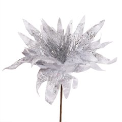 Квітка декоративна Novogod'ko Хризантема, срібло, 40 см