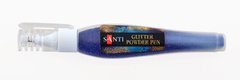 Ручка Santi с рассыпным глиттером, голубой, 10г.