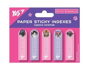 Индексы бумажные YES Keith Kimberlin 50x15мм, 100шт (5x20)
