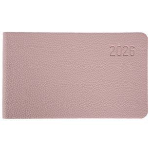 Щотижневик 10х17см Leo Planner датований 2026 "Monaco", м'який, ліловий, 128 сторінок