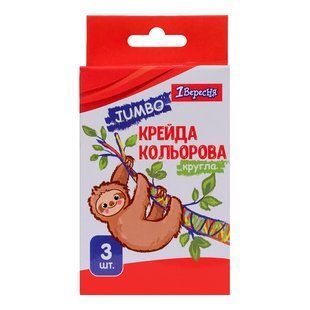 Мел цветной 1Вересня 3 шт. JUMBO "Zoo Land"